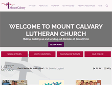 Tablet Screenshot of mountcalvary.org